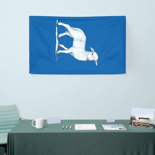 小さな白い子羊 横断幕 (トレードショー)