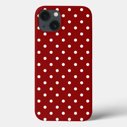 小さな白い水玉 さくら色の背景 Case-Mate iPhoneケース (裏面)