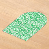 小さな白い点を持つ緑と白の背景 アクリル招待状 (レイダウン)