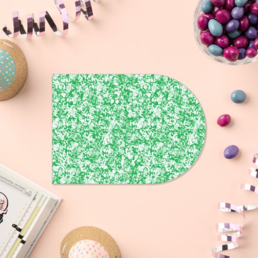 小さな白い点を持つ緑と白の背景 アクリル招待状 (インサイチュ (お祝い))