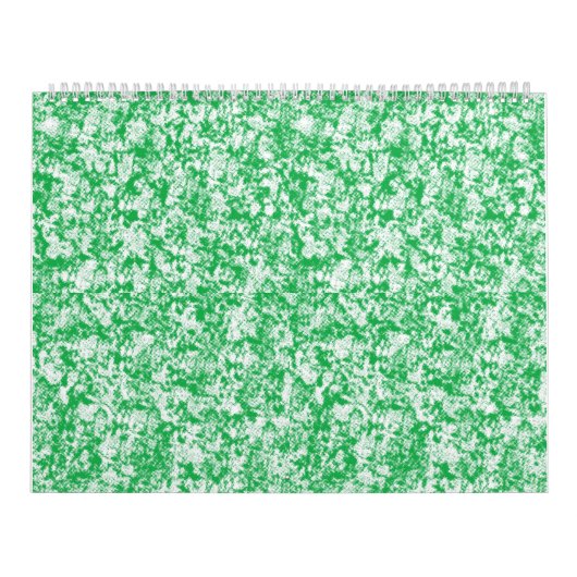 小さな白い点を持つ緑と白の背景 カレンダー (カバー)