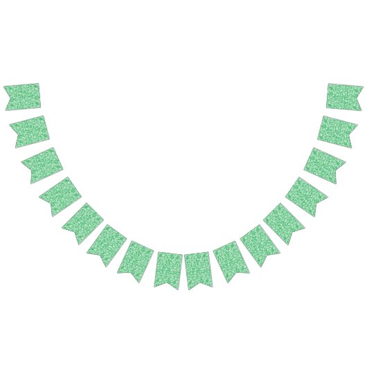 小さな白い点を持つ緑と白の背景 バンティングフラッグ (全)