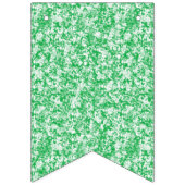 小さな白い点を持つ緑と白の背景 バンティングフラッグ (第3の旗)