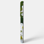 小さな白い花デザイン SAMSUNG GALAXYケース (裏面横)