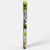 小さな白い花デザイン SAMSUNG GALAXYケース (右側面)