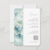 小さな白い花披露宴エンクロージャカード 招待状 (裏面)