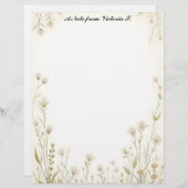 小さな白い野の花国 レターヘッド (正面/裏面)