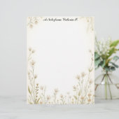 小さな白い野の花国 レターヘッド (スタンド正面)