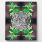 小さな白い野の花 フォトを作成 フォトプラーク (正面)