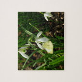 小さな白とスノードロップ ジグソーパズル (縦)