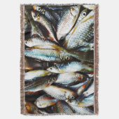小さな白身魚 スローブランケット (正面縦)