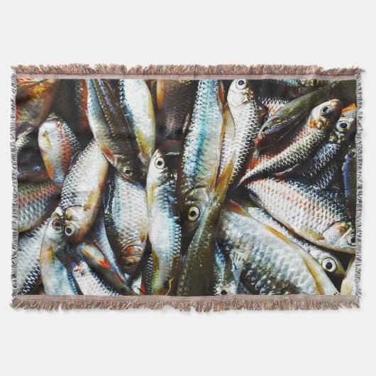小さな白身魚 スローブランケット (正面)
