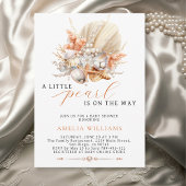 小さな真珠が赤ん坊シャワーの途中にある 招待状