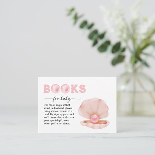 小さな真珠が途中で本のためにベビー エンクロージャーカード (スタンド正面)