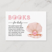 小さな真珠が途中で本のためにベビー エンクロージャーカード (正面)