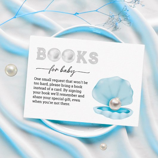 小さな真珠が途中で本のためにベビー エンクロージャーカード