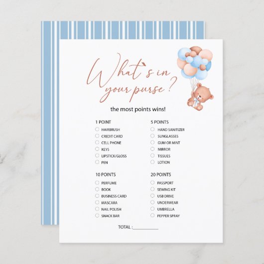 小さな真珠のベビーあなたの財布ゲームの何 (正面/裏面)