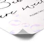 小さな真珠のベビーは甘い赤ちゃんシャワー ポスター (角)