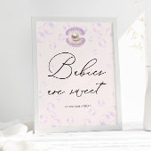 小さな真珠のベビーは甘い赤ちゃんシャワー ポスター