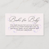 小さな真珠の本ベビー赤ちゃんシャワー エンクロージャーカード (正面)