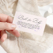 小さな真珠の本ベビー赤ちゃんシャワー エンクロージャーカード