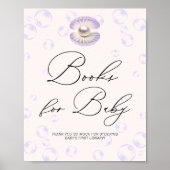 小さな真珠の本ベビー赤ちゃんシャワー ポスター (正面)