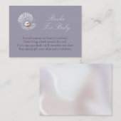 小さな真珠の赤ちゃんシャワー エンクロージャーカード (正面/裏面)