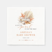 小さな真珠海岸真珠の赤ちゃんシャワーナプキン スタンダードカクテルナプキン (正面)