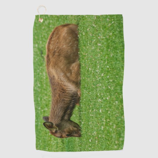 小さな眠り ゴルフタオル (正面)