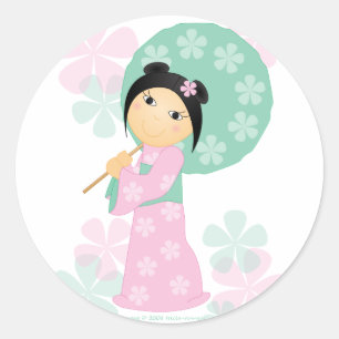 小さな着物 ラウンドシール