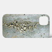 小さな石で割れたコンクリートの壁 Case-Mate iPhoneケース (裏面 (横))