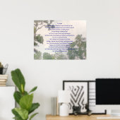 小さな祈りの言葉プリント ポスター (ホームオフィス)