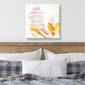 「小さな祈りの言葉」蘭 キャンバスプリント (インサイチュ (寝室))