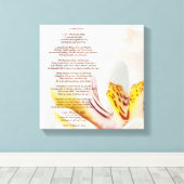 「小さな祈りの言葉」蘭 キャンバスプリント (インサイチュ (ウッドフロア))