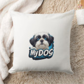 小さな私の犬 クッション (ブランケット)