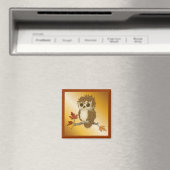 小さな秋のフクロウ マグネット (インサイチュ (食洗機))