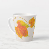 小さな秋マグのDottyスポットラテ カフェラテマグ (左アングル)