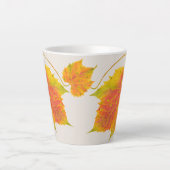 小さな秋マグのDottyスポットラテ カフェラテマグ (正面)