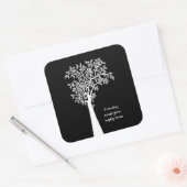 小さな種から力強い木が生素晴らし先生 スクエアシール (封筒)