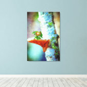 小さな竜が眠る キャンバスプリント (インサイチュ (ウッドフロア))