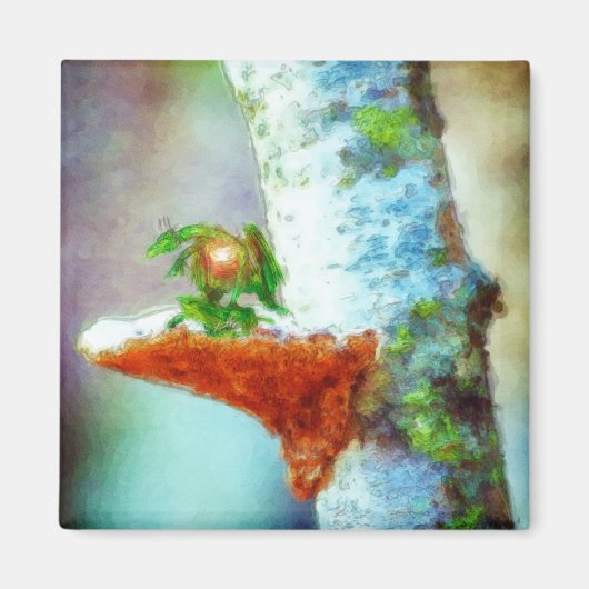 小さな竜が眠る マグネット (正面)