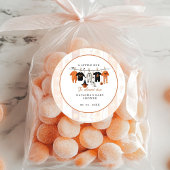 小さな笛ハロウィーンはほとんど赤ちゃんシャワーが必要 ラウンドシール