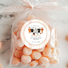 小さな笛ハロウィーンはほとんど赤ちゃんシャワーが必要 ラウンドシール