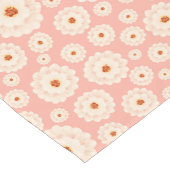 小さな粉末ピンクの花 ショートテーブルランナー (コーナー)