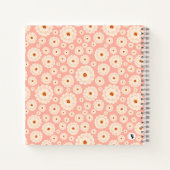 小さな粉末ピンクの花 ノートブック (裏面)