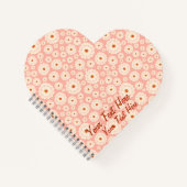 小さな粉末ピンクの花 ノートブック (正面)