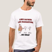 小さな精子のように父のように娘のように2まで Tシャツ (正面)