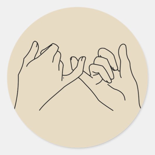 小さな約束 ラウンドシール (正面)