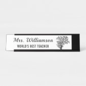 小さな素晴らし種の先生が力強い木を育てる デスクネームプレート (正面)