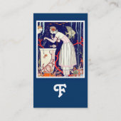 小さな素晴らし魚、デコ美しいファッションモノグラム 名刺 (裏面)